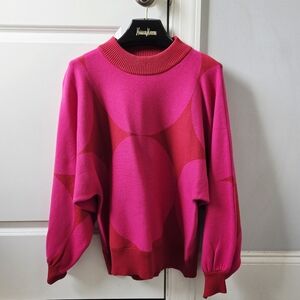JODIFL NWT Mock Neck Pink Sweater